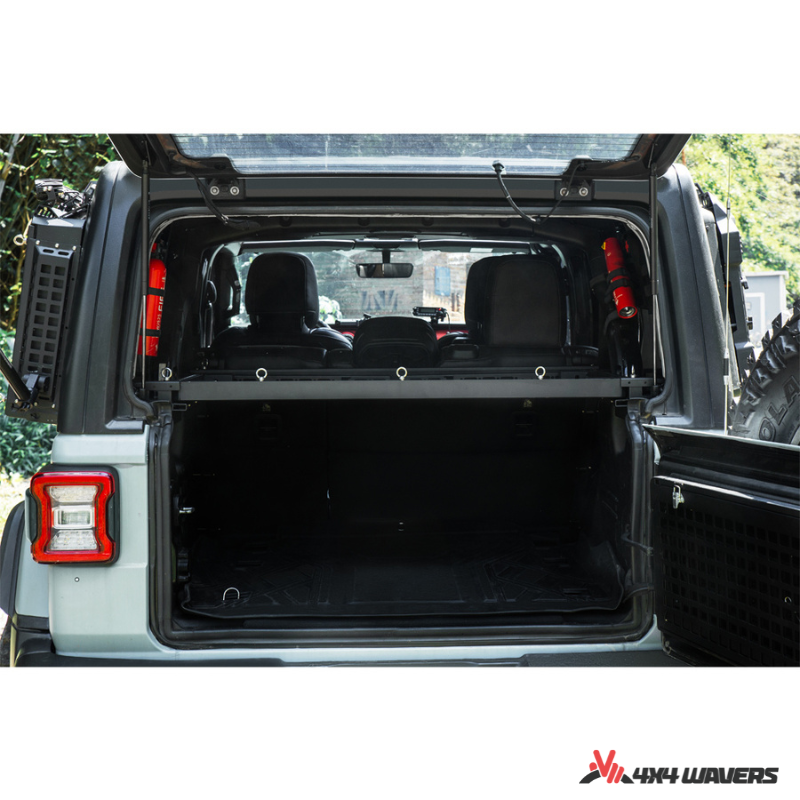 4x4wavers Tacmolle Aluminum Multi-Function Rear Trunk Frame with Rail and Foldable Table - 4X4 WAVERS