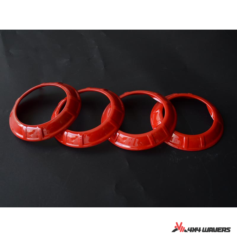 4x4wavers Dashboard Air Conditioner Vent Circle Ring Cover (Red) - 4X4 WAVERS