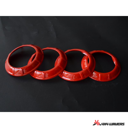 4x4wavers Dashboard Air Conditioner Vent Circle Ring Cover (Red) - 4X4 WAVERS