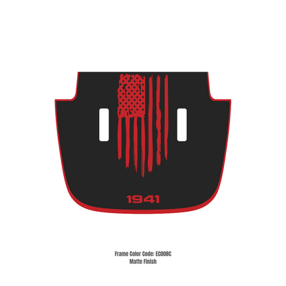 CARCODE Hood Decal/Sticker - America 1941 Style Kit – for JL/JLU/JT/4XE Sahara Hood – Made in Canada - 4X4 WAVERS