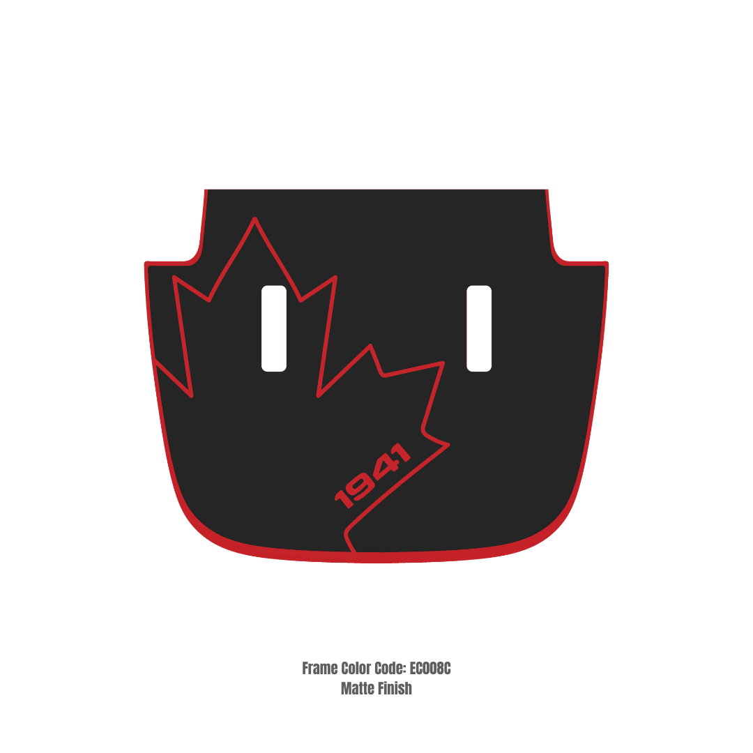 CARCODE Hood Decal/Sticker - Canada 1941 Kit - for Jeep Wrangler JL/JLU/JT/4xe Sahara/Sport/Willys - Made in Canada - 4X4 WAVERS