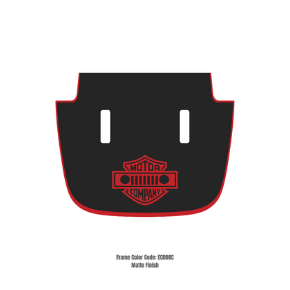 CARCODE Hood Decal/Sticker - Motor Company Style Kit – for JL/JLU/JT/4XE Sahara Hood – Made in Canada - 4X4 WAVERS