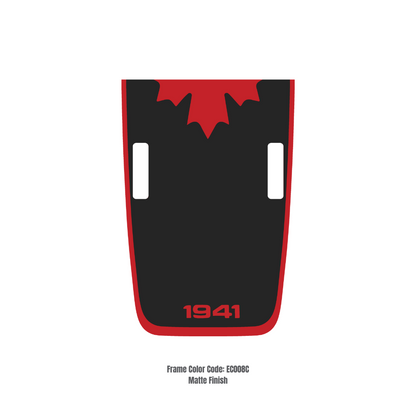 Kit d'autocollants décalcomanies 4x4wavers CANADA 1941 pour capot JL Rubicon – Autocollants en vinyle pour modèles Jeep Wrangler – Fabriqué au Canada