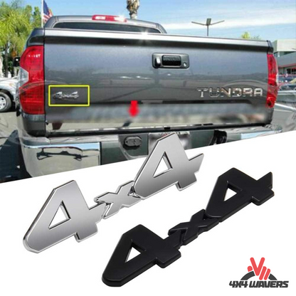 4x4wavers Offroad 4X4 Rated ABS Badge Decal, 4X4 3D Emblem - 4X4 WAVERS