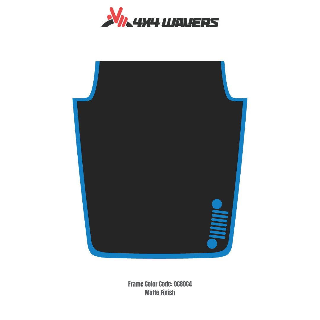 Kit d'autocollants 4x4wavers pour capot JK – Autocollants en vinyle pour Jeep Wrangler – Fabriqué au Canada