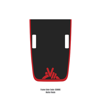 CARCODE Hood Decal/Sticker - Wave Style Kit – for JL/JLU/JT/4XE Rubicon Hood – Made in Canada - 4X4 WAVERS