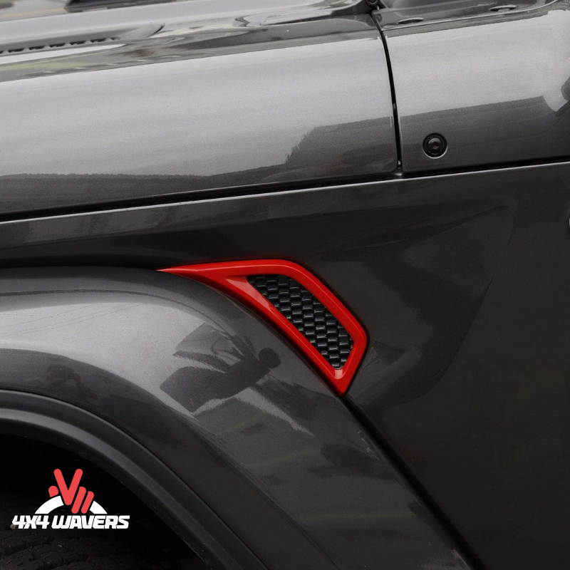 4x4wavers Fender Side Red Cover - 4X4 WAVERS