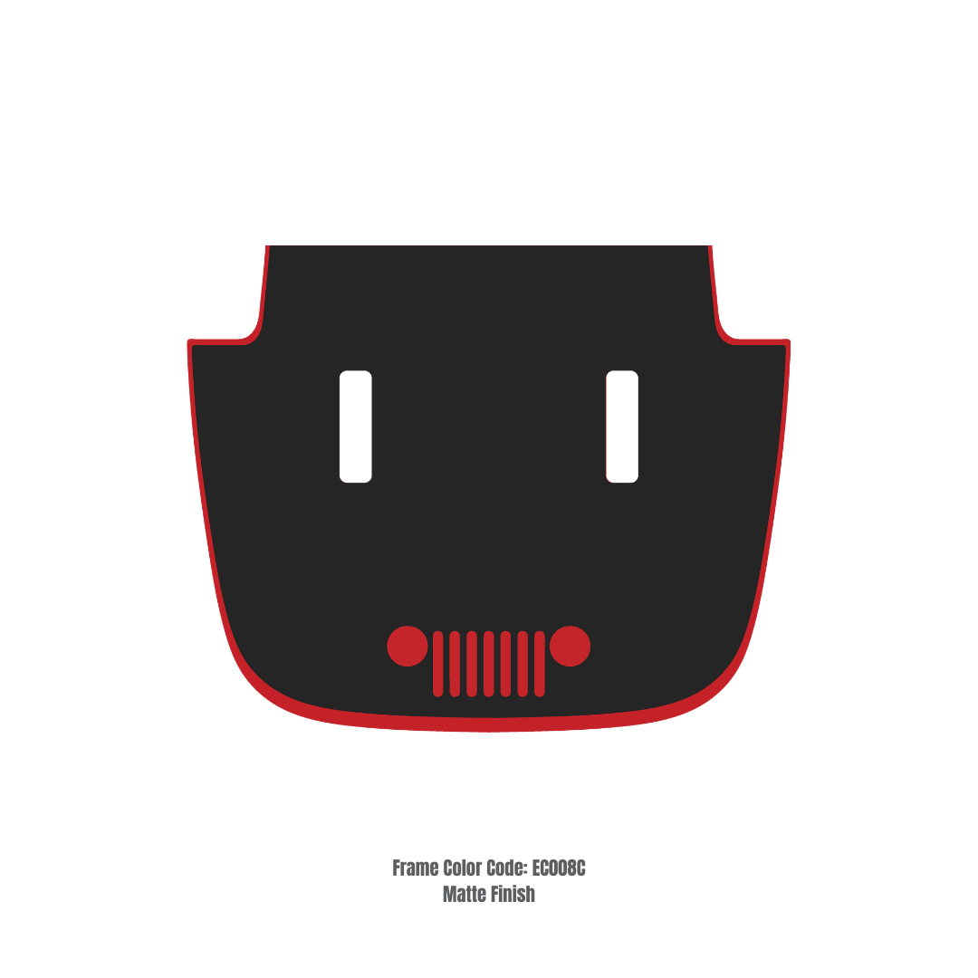 CARCODE Hood Decal/Sticker – for JL/JLU/JT/4XE Sahara Hood – Made in Canada - 4X4 WAVERS