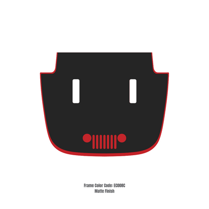 CARCODE Hood Decal/Sticker – for JL/JLU/JT/4XE Sahara Hood – Made in Canada - 4X4 WAVERS