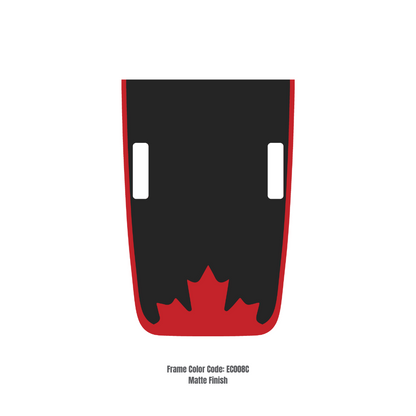 Hood Decal Sticker – CANADA Style Kit – for JL/JLU/JT/4XE Rubicon Hood – Made in Canada - 4X4 WAVERS