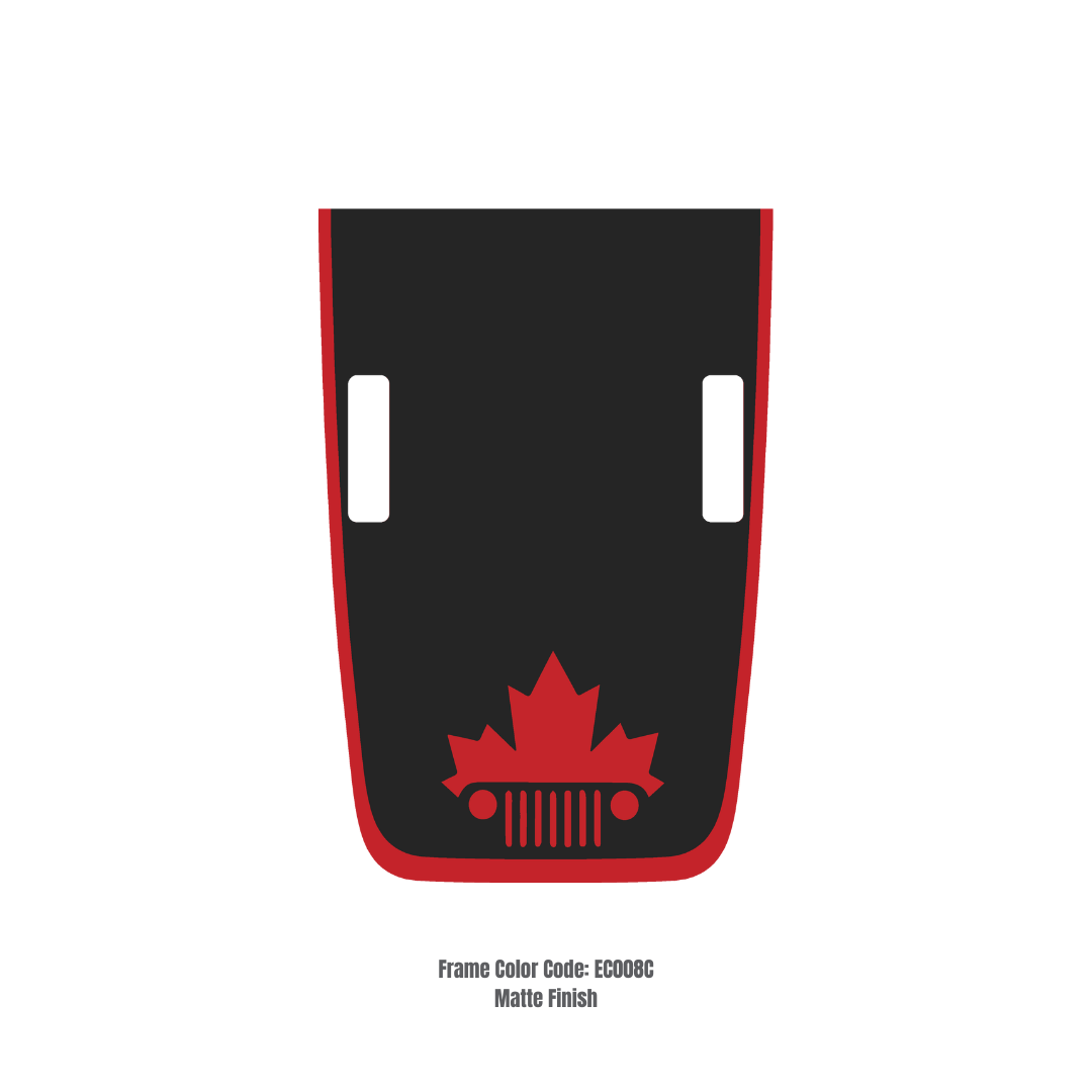 CARCODE Hood Decal/Sticker - Canada Style Kit – for JL/JLU/JT/4XE Rubicon Hood – Made in Canada - 4X4 WAVERS