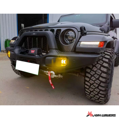 4x4wavers Front Bumper - AEV Style with Sensor Holes - 4X4 WAVERS