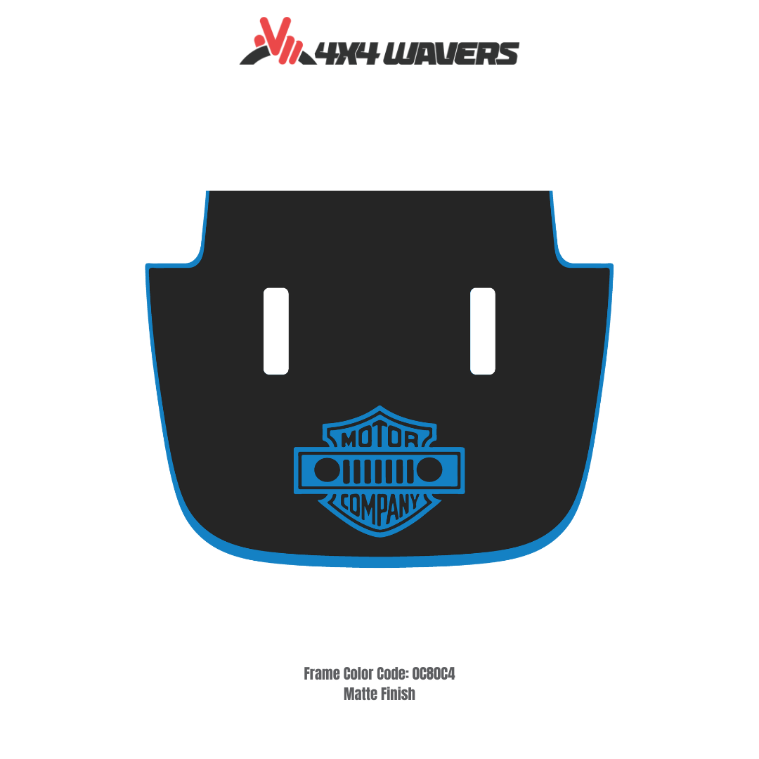 Kit d'autocollants décalcomanies 4x4wavers MOTOR COMPANY pour capot JL SAHARA – Autocollants en vinyle pour modèles Jeep Wrangler – Fabriqué au Canada