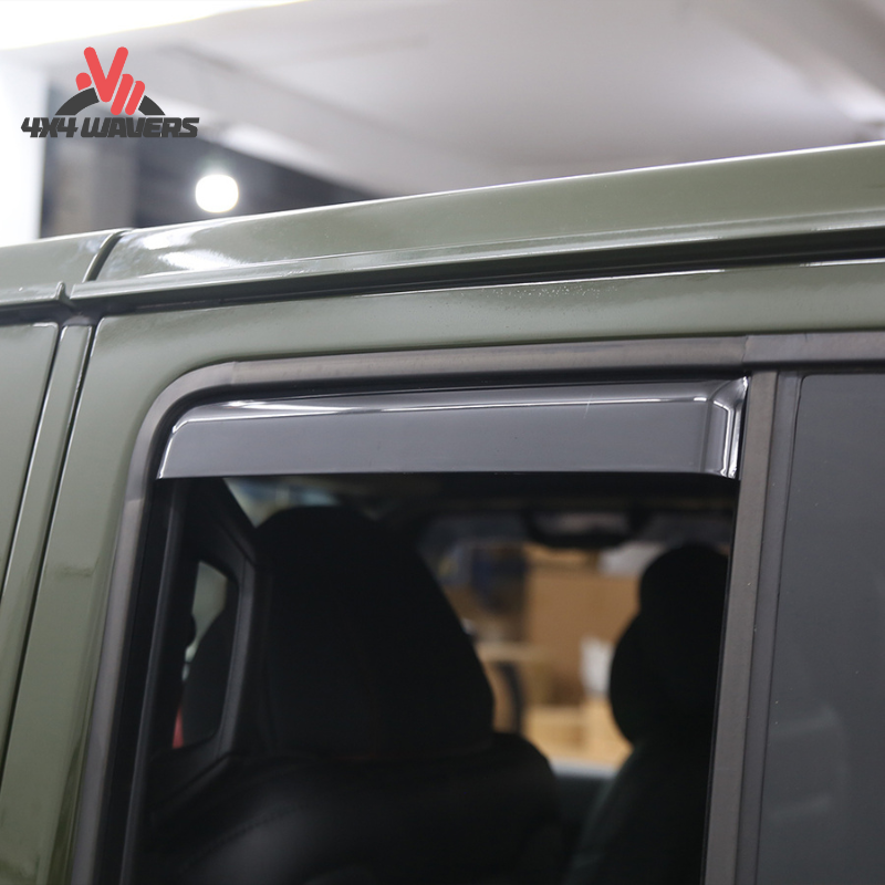 4x4wavers Side Window in-Channel Rain Guards & Sun Visor - 4X4 WAVERS