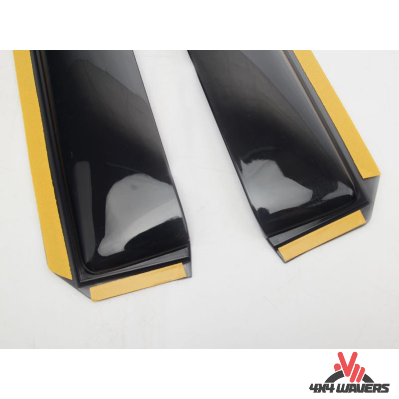 4x4wavers Side Window in-Channel Rain Guards & Sun Visor - 4X4 WAVERS