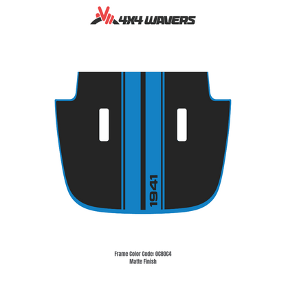 Kit d'autocollants STRIPE 4x4wavers pour capot JL SAHARA – Autocollants vinyle pour Jeep Wrangler – Fabriqué au Canada