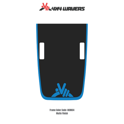 Kit d'autocollants 4x4wavers WAVE pour capot JL Rubicon – Autocollants en vinyle pour modèles Jeep Wrangler – Fabriqué au Canada