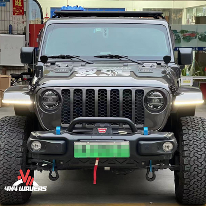 4x4wavers Max Terrain Front High Fender Flares with LED day light and signal light - 4X4 WAVERS