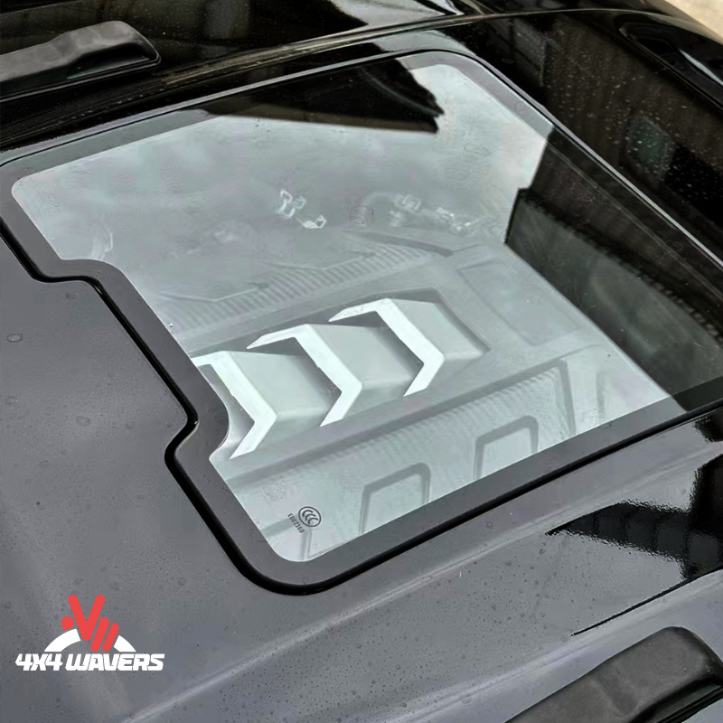 4x4wavers Engine cover (Fit for 2.0T) - Capsule Hood Style - 4X4 WAVERS