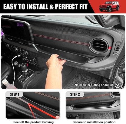 4X4WAVERS Passenger Side Grab Bar Tray - Storage Tray Organizer Grab Handle Box - Jeep Wrangler & Gladiator JL/JLU/4XE/JT 2024+ - 4X4 WAVERS