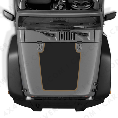 4x4wavers Decal Sticker Kit for JK Hood  – Vinyl Car Decals for Jeep Wrangler Models – Made in Canada - 4X4 WAVERS