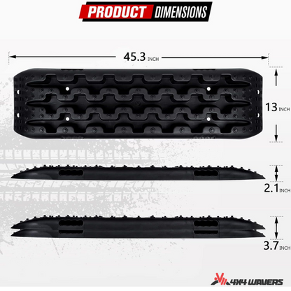 4x4wavers Offroad Recovery Traction Board, Traction Mat for Mud, Sand and Snow - 4X4 WAVERS