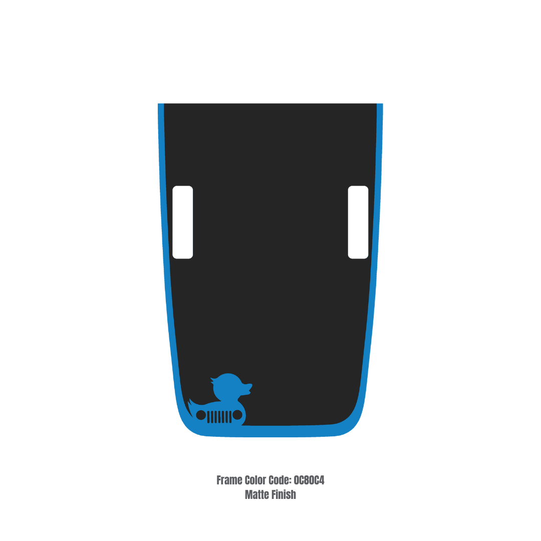 CARCODE Hood Decal/Sticker - Duck Style Kit – for JL/JLU/JT/4XE Rubicon Hood – Made in Canada - 4X4 WAVERS