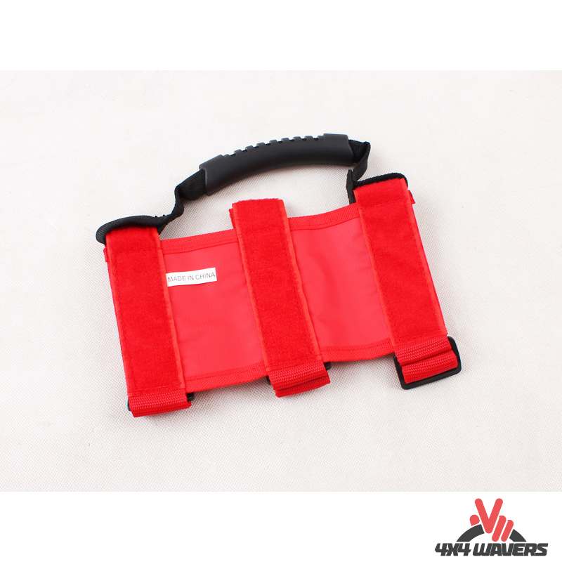 4x4wavers Canvas Roll Bar Handle (1 unit) Red - 4X4 WAVERS