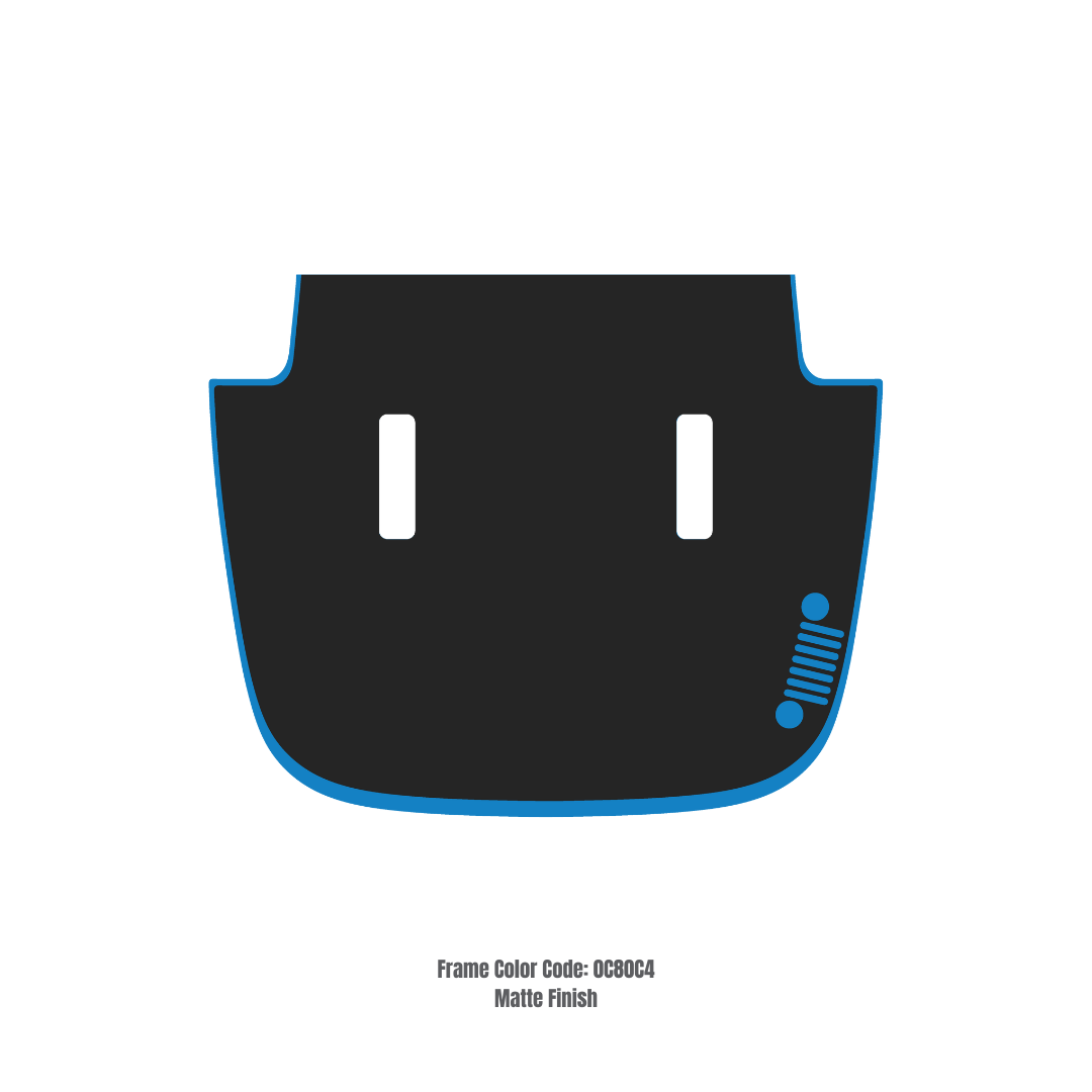 CARCODE Hood Decal/Sticker - for JL/JLU/JT/4XE Sahara Hood – Made in Canada - 4X4 WAVERS