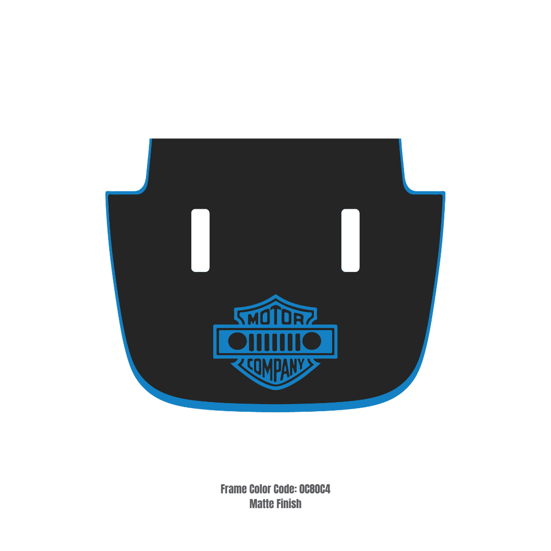 CARCODE Hood Decal/Sticker - Motor Company Style Kit – for JL/JLU/JT/4XE Sahara Hood – Made in Canada - 4X4 WAVERS