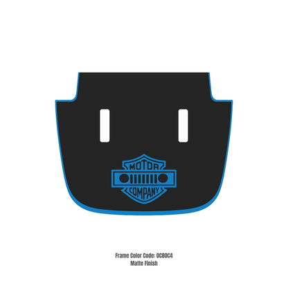 CARCODE Hood Decal/Sticker - Motor Company Style Kit – for JL/JLU/JT/4XE Sahara Hood – Made in Canada - 4X4 WAVERS