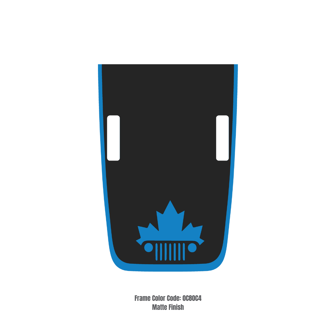 CARCODE Hood Decal/Sticker - Canada Style Kit – for JL/JLU/JT/4XE Rubicon Hood – Made in Canada - 4X4 WAVERS