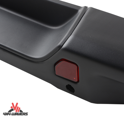 4x4wavers Rear Bumper - 10th Anniversary Style with Sensor Holes - 4X4 WAVERS