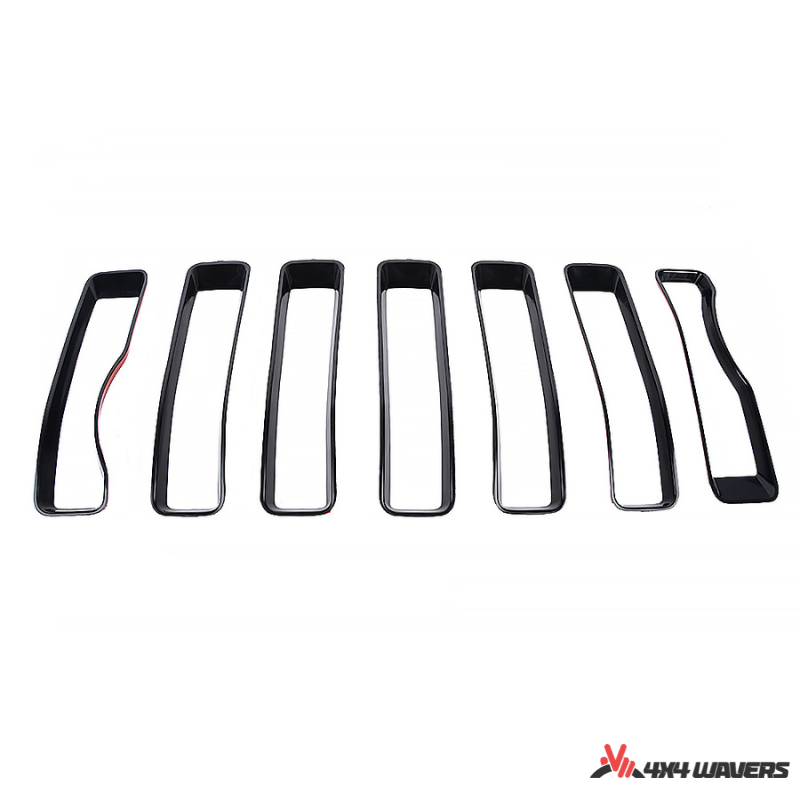 4x4wavers Grille Inserts and Headlight Trim Covers (Black) - 4X4 WAVERS