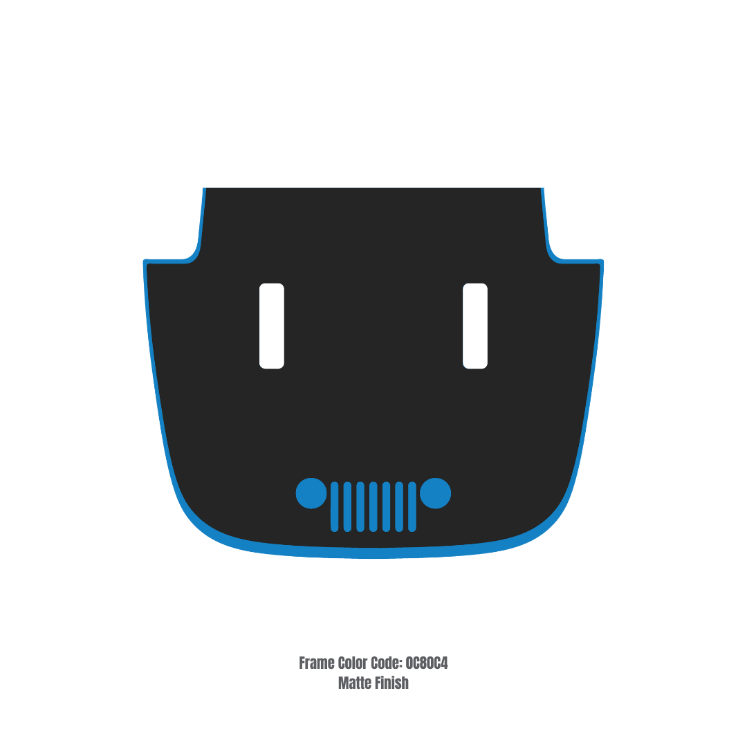 CARCODE Hood Decal/Sticker – for JL/JLU/JT/4XE Sahara Hood – Made in Canada - 4X4 WAVERS