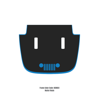 CARCODE Hood Decal/Sticker – for JL/JLU/JT/4XE Sahara Hood – Made in Canada - 4X4 WAVERS