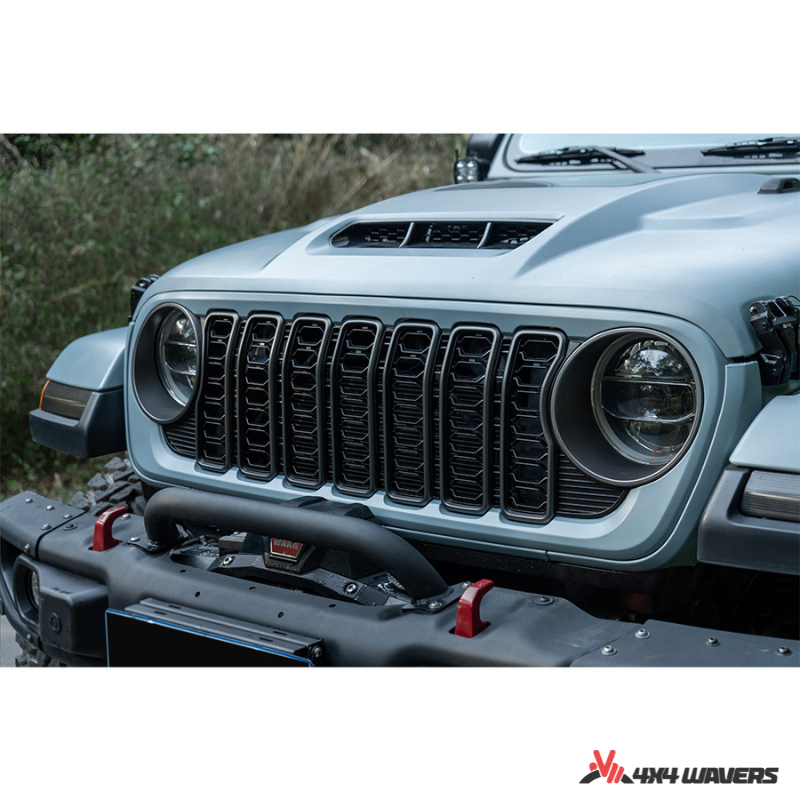 4x4wavers Grille - 2024 New Style Front Grille without Camera Hole - 4X4 WAVERS