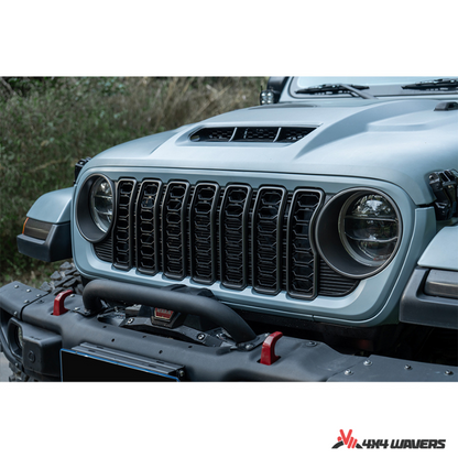 4x4wavers Grille - 2024 New Style Front Grille without Camera Hole - 4X4 WAVERS