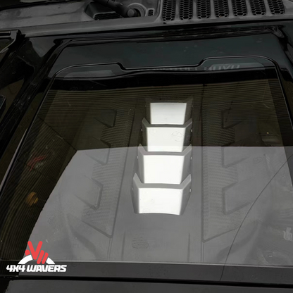 4x4wavers Engine cover (Fit for 2.0T) - Capsule Hood Style - 4X4 WAVERS