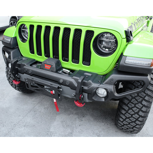 4x4wavers New Rugged Ridge Front Bumper (Steel) with Sensor Holes