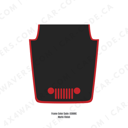 4x4wavers Decal Sticker Kit for JK Hood  – Vinyl Car Decals for Jeep Wrangler Models – Made in Canada - 4X4 WAVERS