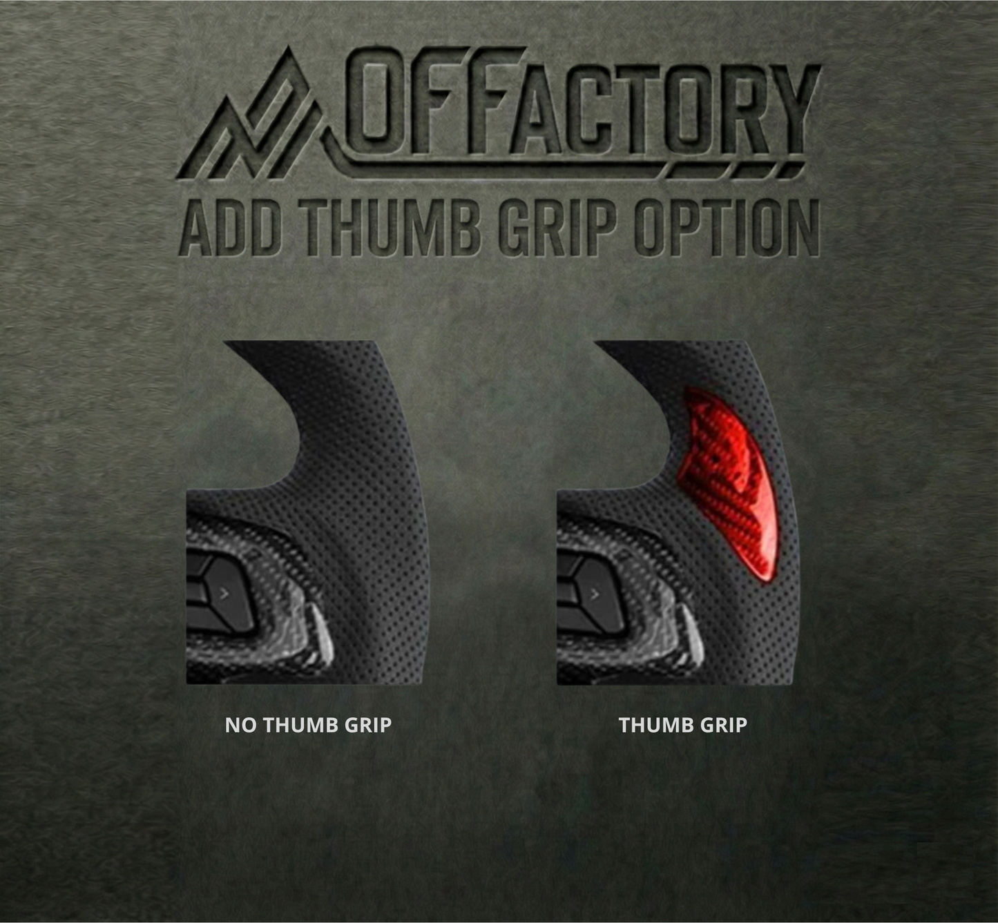 OFFactory Custom Premium Performance Steering Wheel - Jeep Wrangler & Gladiator JL/JLU/4XE/JT 2018+