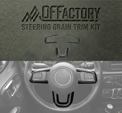 OFFactory Custom Premium Performance Steering Wheel - Jeep Wrangler & Gladiator JL/JLU/4XE/JT 2018+