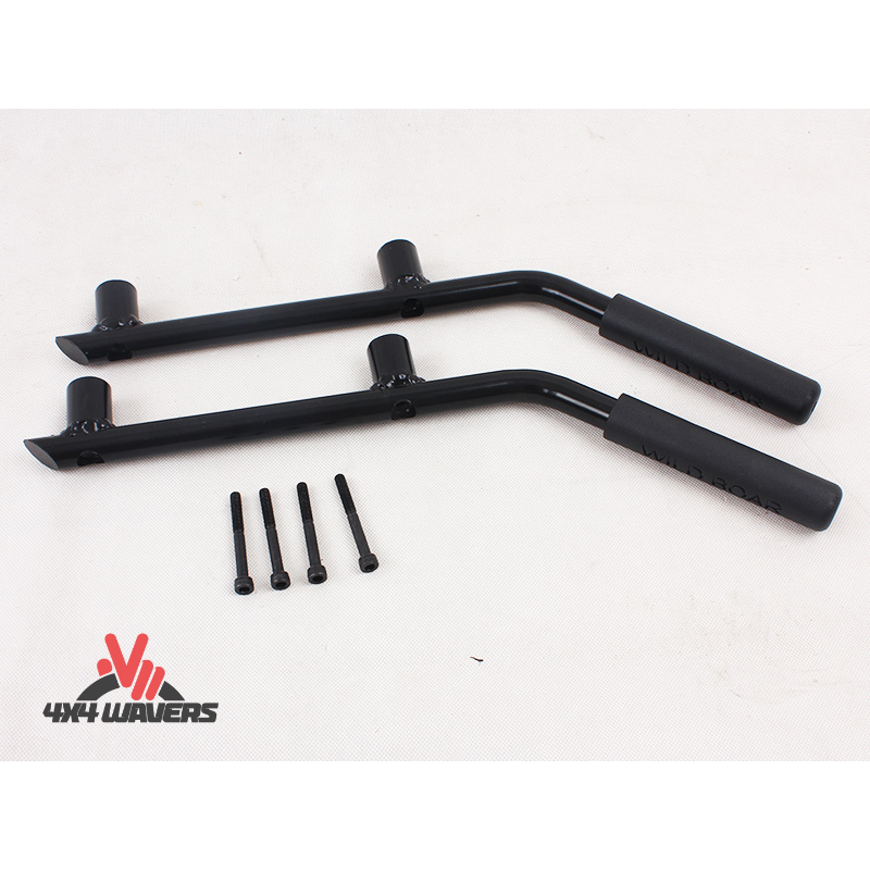 4x4wavers Metal Rear Grab Handle Kit (Black Color) - 4X4 WAVERS