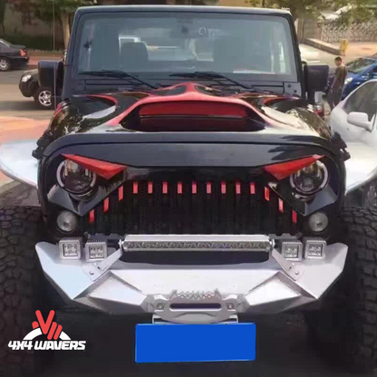 4x4wavers Grille - New Angry Style Front Grille - 4X4 WAVERS