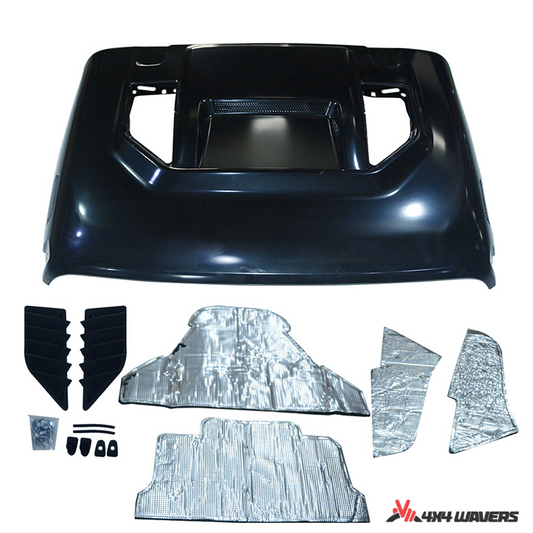 4x4wavers Hood - 10th Anniversary Style for Jeep Wrangler JL / JLU / 4XE /JT