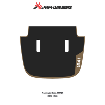 Kit d'autocollants décalcomanies 4x4wavers 1941 pour capot JL SAHARA – Autocollants vinyles pour voitures Jeep Wrangler – Fabriqué au Canada