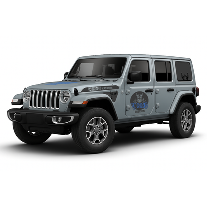 CARCODE Full Body Decal Kit - Viking Warrior Edition - For Jeep Wrangler JL/JLU 2018+ – Hood, Fender, Door, Rear Window and Tailgate Graphics – 2 Color Vinyl