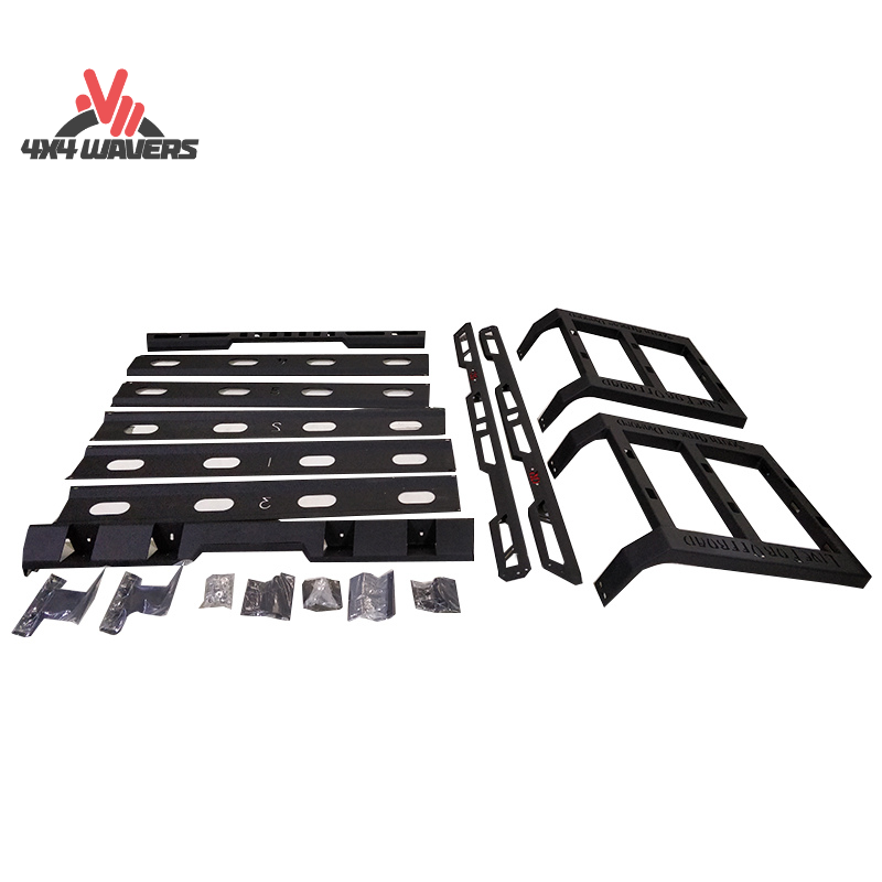 4x4wavers Roof Rack with 2 Side Ladders Set - Legend Offroad Style - 4X4 WAVERS