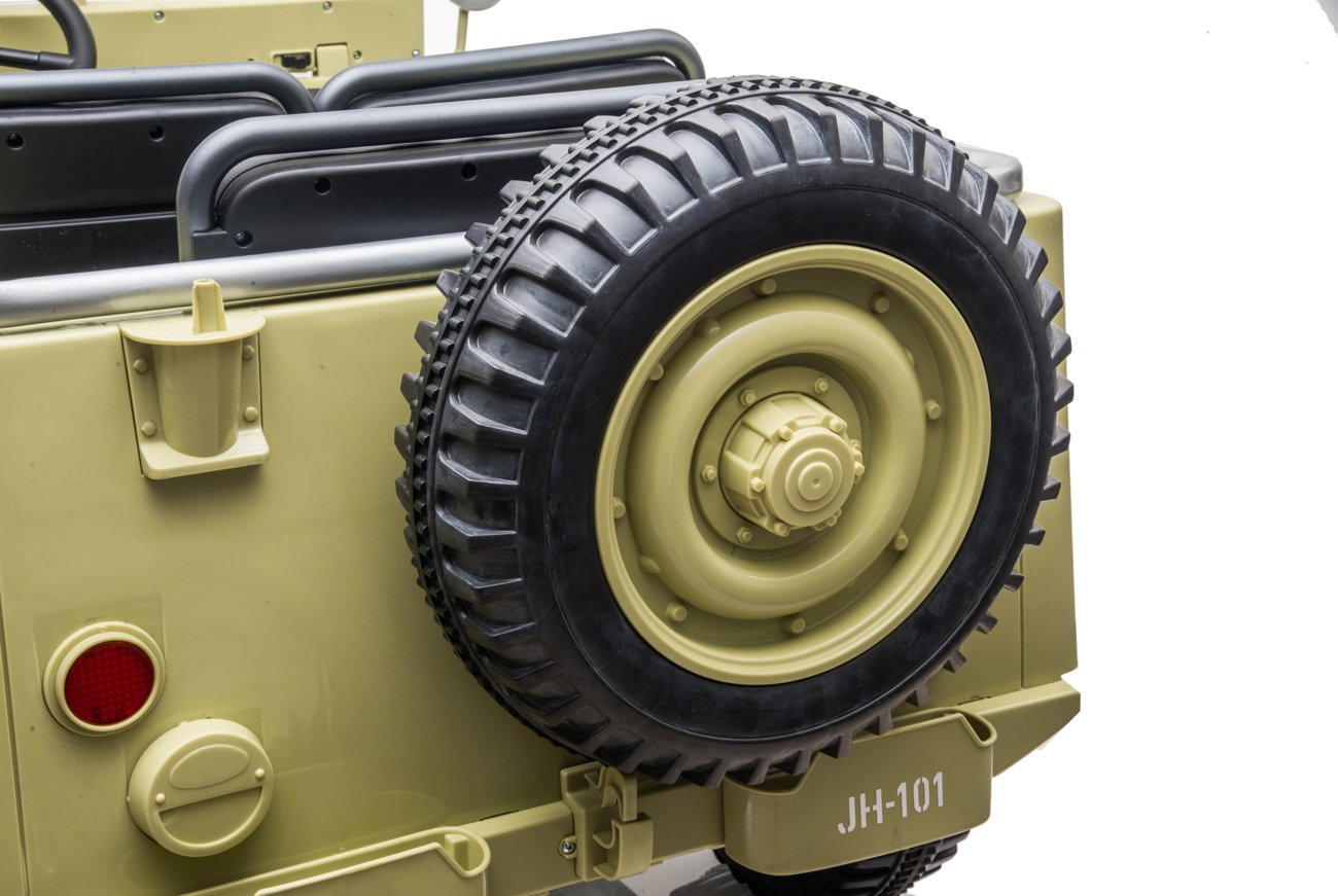 24V Army Jeep Truck 3 Seater DELUXE Kids Ride On Car with Remote Control